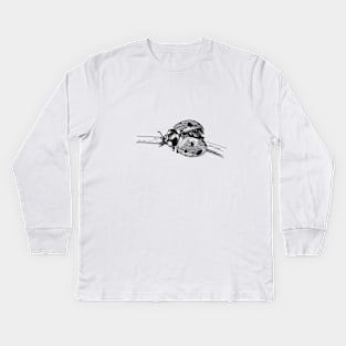 Ladybug Ink Drawing Kids Long Sleeve T-Shirt